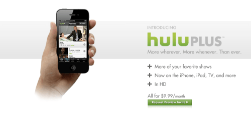 Hulu Plus is Coming to the iPhone, iPad for $9.99/month
