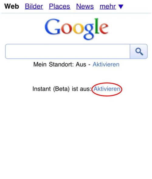 Google Instant Now Available on International iOS4 Devices