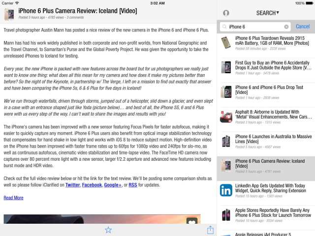 Official iClarified App Gets Updated With Native iOS 8 Share Sheet Support