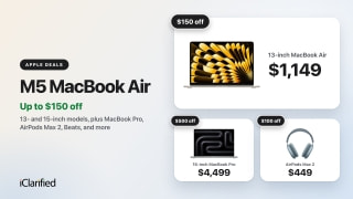 Apple Deals Today: M5 MacBook Air $1,149, 16-Inch MacBook Pro $500 Off, and More