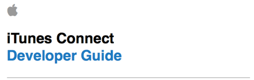  New Version of iTunes Connect Developer Guide