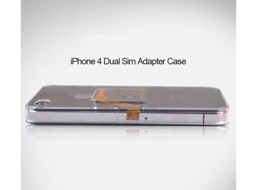 iPhone 4 Dual SIM Card Adapter Case