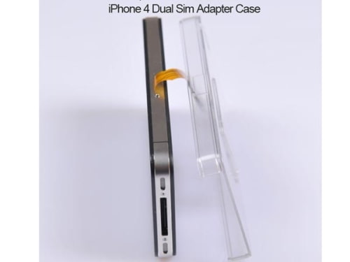 iPhone 4 Dual SIM Card Adapter Case