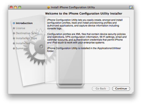 Apple Releases iPhone Configuration Utility 3.1