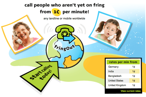 FringOut Offers Worldwide Mobile Calls From 1c/Min