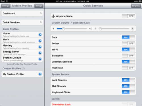 Mobile Profiles Lets You Create Custom Profiles for Your iDevice