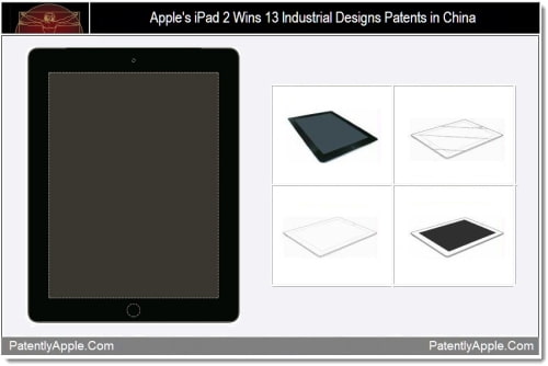 Apple Awarded 13 Design Patents for the iPad 2 in China