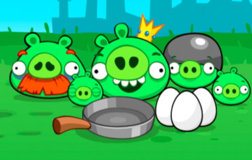 Sekarang Pigs bisa digunakan di Angry Birds ?