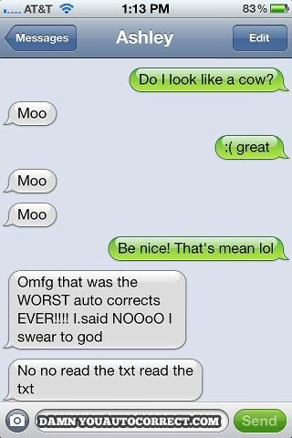 The Funniest Auto Correct Texts of 2012 [List]