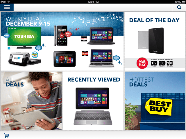 Best Buy Releases Deals App for iPad