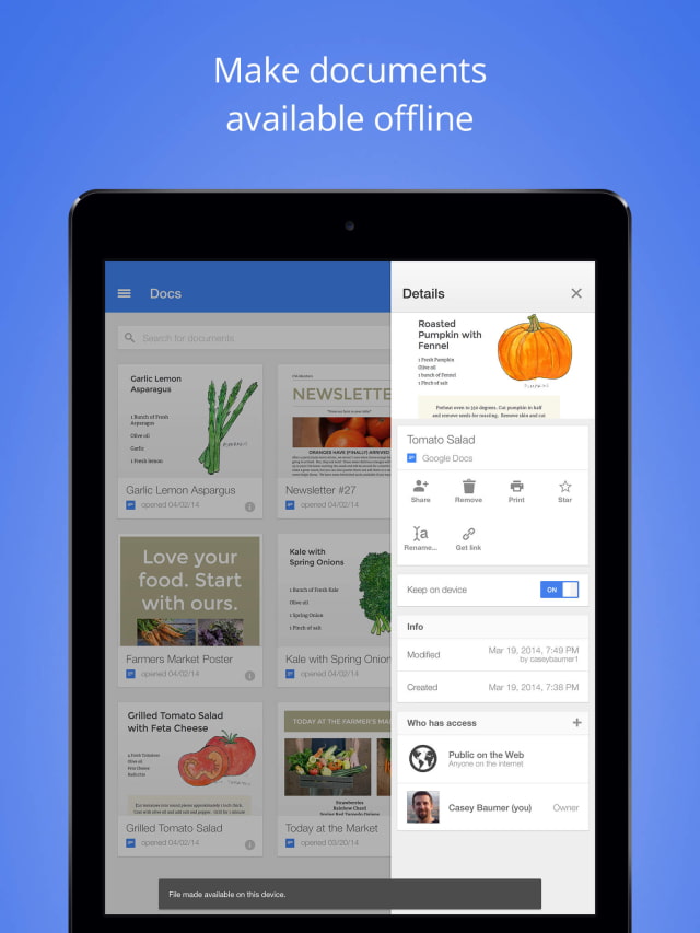 Google Docs App Released For IOS IClarified