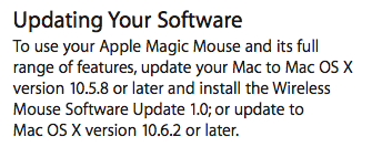 Magic Mouse Natively Supported in Mac OS X 10.6.2