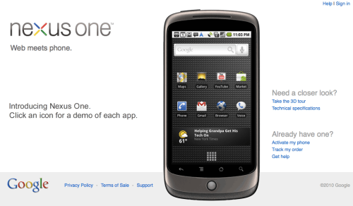 Google Officially Introduces the Nexus One Phone [Video]