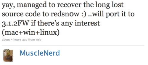 Redsn0w May Be Updated for iPhone 3.1.2 [Update]