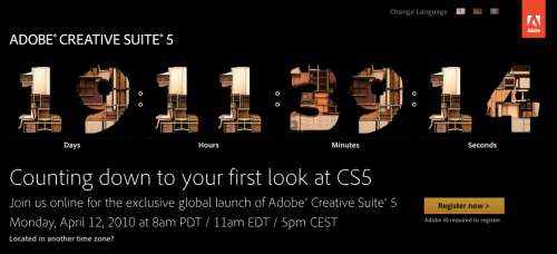 Adobe Set to Launch CS5 on April 12th