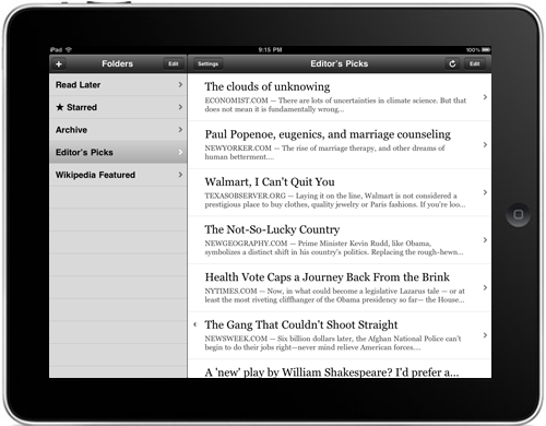 Instapaper for iPad Gets Previewed