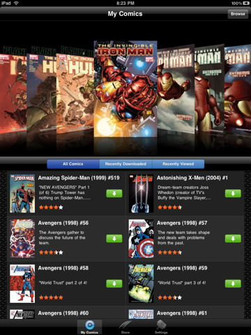 Take a Look at Marvel Comics on the iPad, iPhone
