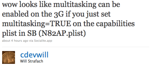 Multi-Tasking Can Be Easily Enabled on the iPhone 3G