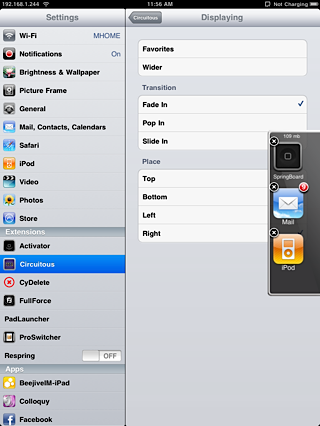 Circuitous App Switcher Now Supports the iPad