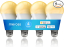 meross Smart Light Bulb (A19, Warm White, 4 Pack) - 39.99