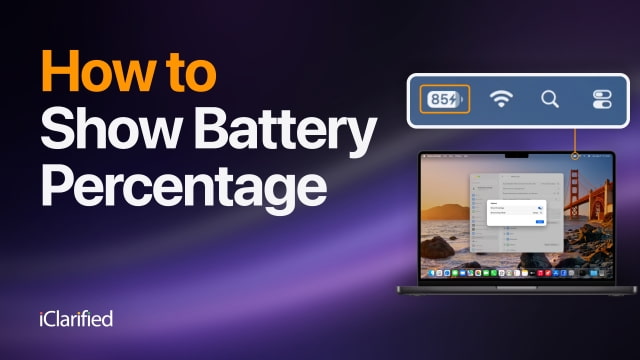 How To Show Battery Percentage on Mac