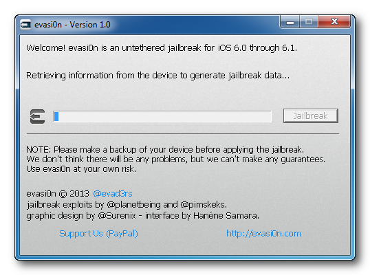 Hoe moet u uw iPhone 5, 4S, 4, 3GS Jailbreaken met Evasi0n (Windows) [6.1]