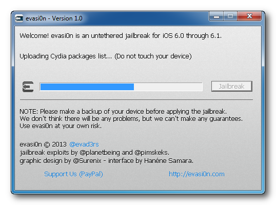 Como Jailbreak seu iPhone 5, 4S, 4, 3GS Usando Evasi0n (Windows) [6.1]