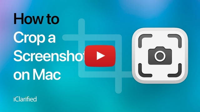 How to Crop a Screenshot on Mac