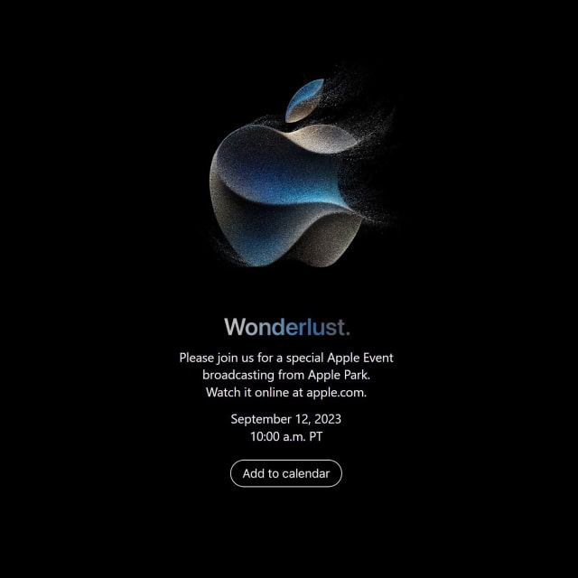 Apple Announces &#039;Wonderlust&#039; iPhone Special Event on September 12
