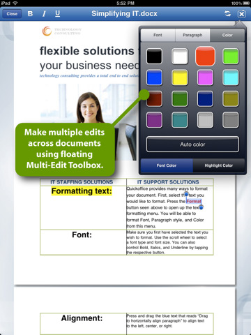Quickoffice is Now Available for the iPad