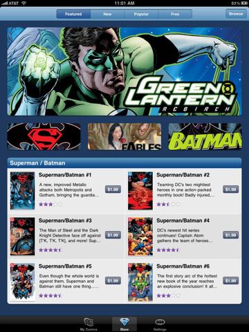 DC Comics Releases an App for the iPhone and iPad