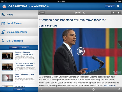 Barack Obama Releases an iPhone, iPad App