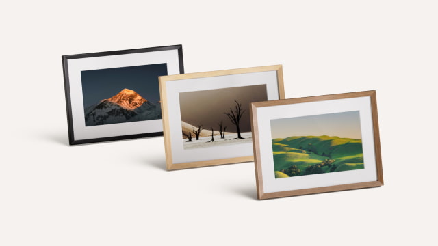 Alexa Photo Frame in Black, Birch, and Walnut finishes