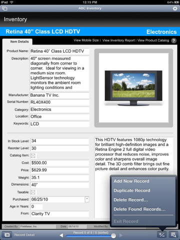 FileMaker Go Now Available for iPad, iPhone