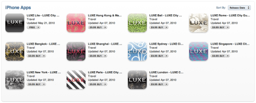 LUXE City Guides Mobile for iPhone