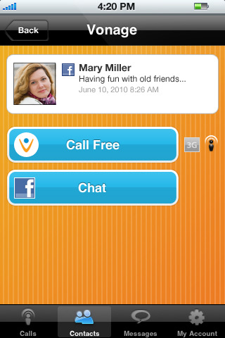 Vonage Releases Mobile App for Facebook