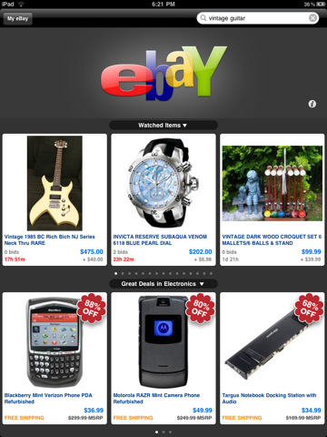 eBay for iPad Adds Messaging, Notifications, Feedback