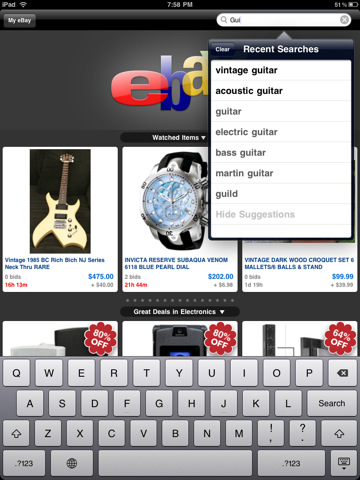 eBay for iPad Adds Messaging, Notifications, Feedback