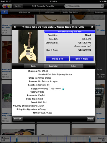 eBay for iPad Adds Messaging, Notifications, Feedback