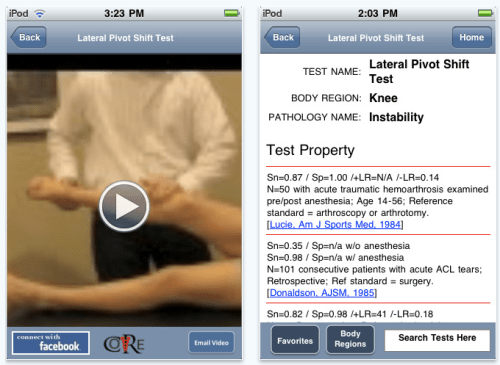 Clinical ORthopaedic Exam 2.0 for iPhone