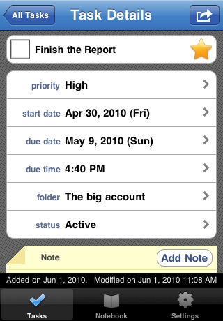 Toodledo To Do List for iPhone, iPad is Free Today