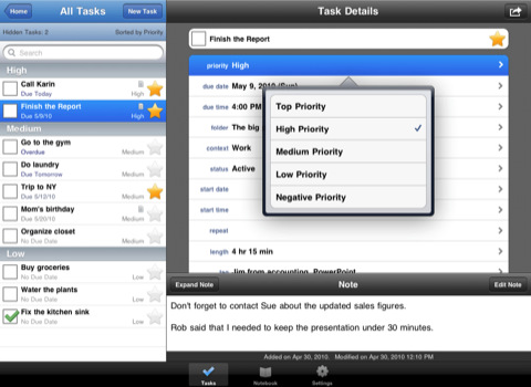 Toodledo To Do List for iPhone, iPad is Free Today