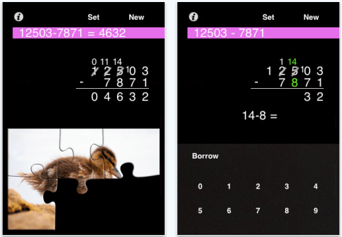 Practice Math Problems and Solve Jigsaw Puzzles