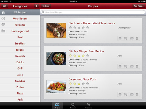 Paprika Recipe Manager for iPad