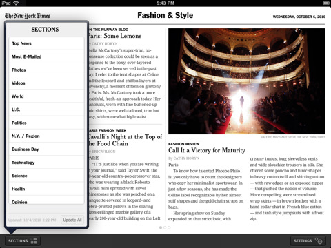 New York Times Introduces New and Enhanced App for iPad 