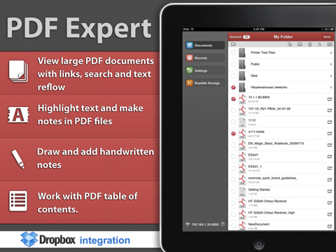 PDF Expert For iPad 1.1 Released