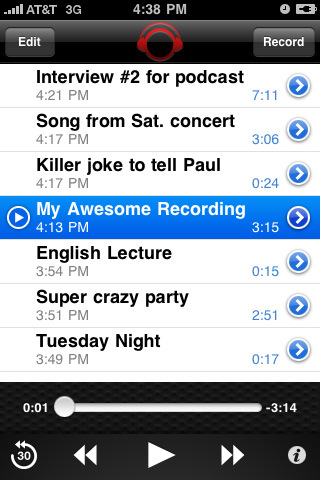 iTalk Recorder Gets Support for Background Recording