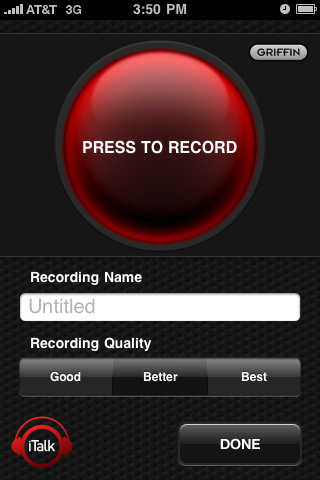 iTalk Recorder Gets Support for Background Recording