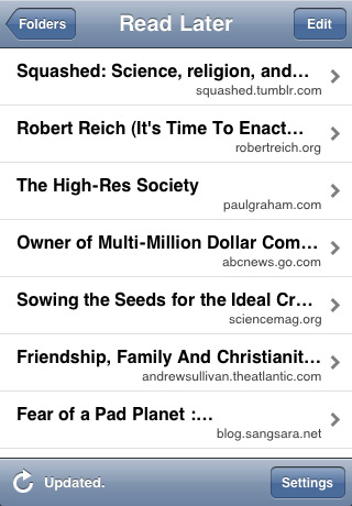 Instapaper Updated With Many Improvements