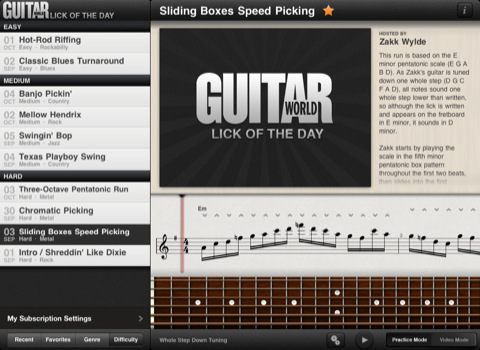 Guitar World Offers a Lick of the Day With New iOS App